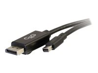 C2G 2m Mini DisplayPort to DisplayPort Adapter Cable 4K UHD - Black - DisplayPort kabel - Mini DisplayPort (han) til DisplayPort (han) - 2 m - sort 84301