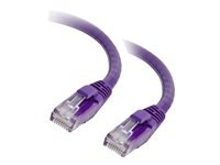 C2G Cat5e Booted Unshielded (UTP) Network Patch Cable - Patchkabel - RJ-45 (han) til RJ-45 (han) - 10 m - UTP - CAT 5e - formet, knastfri, strenget - lilla 83665