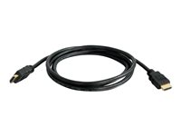 C2G 4ft 4K HDMI Cable with Ethernet - High Speed HDMI Cable - HDMI-kabel med Ethernet - HDMI han til HDMI han - 1.22 m - afskærmet - sort 50608