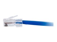 C2G Cat5e Booted Unshielded (UTP) Network Patch Cable - Patchkabel - RJ-45 (han) til RJ-45 (han) - 30 cm - UTP - CAT 5e - formet, knastfri, strenget - blå 83159