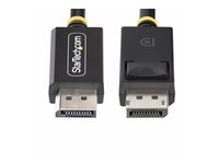 StarTech.com 2m DisplayPort 2.1 Cable, VESA-Certified, DP40 DP 2.1 Cable - DisplayPort kabel - DisplayPort (han) haspet til DisplayPort (han) haspet - DisplayPort 2.1 - 2 m - 8K60 Hz support, 4K144 Hz support, 1440p support 240 Hz, UHBR10, HDR support, op til 40 Gbps datatransferhastighed, passivt - sort DP21-2M-DP40-CABLE