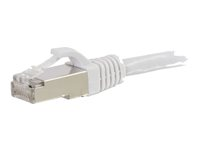 C2G Cat6a Booted Shielded (STP) Network Patch Cable - Patchkabel - RJ-45 (han) til RJ-45 (han) - 2 m - STP - CAT 6a - formet, knastfri, strenget - hvid 89937