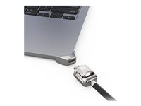 Compulocks Ledge Lock Adapter for MacBook Air 15" M2-M4 with Keyed Cable Lock Silver - Sikkerhedspakke for system - nøglelås - for Apple MacBook Air (15.3 tommer, M2, Midt 2023) MBALDG05KL