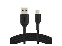 Belkin BoostCharge - USB-kabel - USB-C (han) til USB (han) - 3 m - sort CAB002BT3MBK