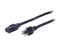 APC - Strømkabel - NEMA 5-15 (han) til power IEC 60320 C13 - AC 120 V - 2.44 m - sort - for P/N: SCL400RMJ1U, SMX1000C, SMX1500RM2UC, SMX1500RM2UCNC, SMX750C, SMX750CNC AP9893
