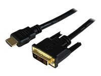 StarTech.com 1.5m HDMI to DVID Cable M/M - Adapterkabel - DVI-D han til HDMI han - 1.5 m - afskærmet - sort HDDVIMM150CM
