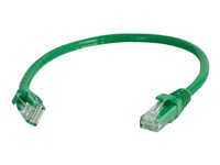 C2G Cat5e Booted Unshielded (UTP) Network Patch Cable - Patchkabel - RJ-45 (han) til RJ-45 (han) - 50 cm - UTP - CAT 5e - formet, knastfri, strenget - grøn 83200