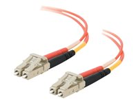 C2G LC-LC 50/125 OM2 Duplex Multimode PVC Fiber Optic Cable (LSZH) - Netværkskabel - LC multimodus (han) til LC multimodus (han) - 30 m. - fiberoptik - duplex - 50 / 125 my - OM2 - halogenfri - orange 85503