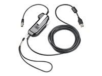 Poly - PTT (push-to-talk) hovedtelefon adapter for headset - monaural, ikke serie - TAA-kompatibel 8K712AA#AC3