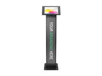 Compulocks iPad 10th-11th (A16) Gen Swell Enclosure Brandable Floor Stand Black - Stativ - for tablet - kan brandes - sort - skærmstørrelse: 10.9" - gulvstående - for Apple 10.9-inch iPad Wi-Fi, Wi-Fi + Cellular 140B209SWLB