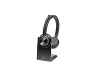Poly Savi 7320 - Savi 7300 series - headset - på øret - DECT - trådløs - USB-A via DECT adapter - sort - Certified for Microsoft Teams, UC-certificeret 8L553AA#ABB