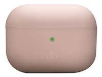 dbramante1928 Costa Rica - Taske til trådløse øreknopper - silicone, genbrugt plastik - pink sand - for Apple AirPods Pro (2. generation) CRAPPISA1723