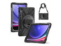 Insmat Ruggered Armor - Bagsidecover til tablet - grov - polykarbonat, gummi - for Samsung Galaxy Tab S9 FE 652-1294