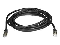 StarTech.com 3m CAT6A Ethernet Cable, 10 Gigabit Shielded Snagless RJ45 100W PoE Patch Cord, CAT 6A 10GbE STP Network Cable w/Strain Relief, Black, Fluke Tested/UL Certified Wiring/TIA - Category 6A - 26AWG (6ASPAT3MBK) - Patchkabel - RJ-45 (han) til RJ-45 (han) - 3 m - STP - CAT 6a - knastfri - sort 6ASPAT3MBK