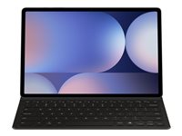 Samsung EF-DX820 - Tastatur og folio-kasse (bogomslag) - slank, AI-tast - trådløs - POGO pin, Bluetooth - sort tastatur, sort etui - for Galaxy Tab S10+, Tab S9 FE+, Tab S9+ EF-DX820BBEGSE
