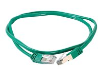 C2G Cat5e Booted Shielded (STP) Network Patch Cable - Patchkabel - RJ-45 (han) til RJ-45 (han) - 10 m - STP - CAT 5e - formet - grøn 83840