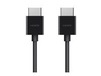 Belkin BoostCharge - Ultra High Speed - HDMI-kabel - HDMI han til HDMI han - 2 m - sort - 8K support - for P/N: AVC006BTSGY, F4U098BT, F4U110BT, INC003TTBK, INC004BTSGY AV10175BT2MBKV2