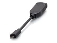 C2G Universal HDMI Dongle Adapter Ring Micro HDMI Adapter with Antimicrobial Protection Technology - HDMI adapter - HDMI hun til 19 pin micro HDMI Type D han - sort - formet, 4K30 Hz support, 1080p support C2G30048