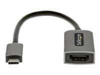 StarTech.com USB C to HDMI Adapter, 4K 60Hz UHD Video, HDR10, USB-C to HDMI 2.0b Adapter Dongle, USB Type-C DP Alt Mode to HDMI Monitor/Display/Projector, USB C to HDMI Converter, M/F - Thunderbolt 3 Compatible - Videoadapter - 24 pin USB-C han til HDMI hun - 13 cm - space grey - aktiv, 4K60 Hz (3840 x 2160) support USBC-HDMI-CDP2HD4K60