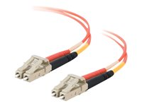 C2G Low-Smoke Zero-Halogen - Patchkabel - LC multimodus (han) til LC multimodus (han) - 7 m. - fiberoptik - 50 / 125 my - orange 85339
