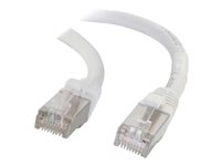 C2G Cat5e Booted Shielded (STP) Network Patch Cable - Patchkabel - RJ-45 (han) til RJ-45 (han) - 4 m - STP - CAT 5e - formet - hvid 83883