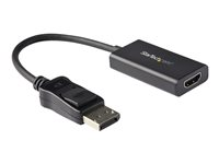 StarTech.com DisplayPort to HDMI Adapter, 4K 60Hz HDR10 Active DisplayPort 1.4 to HDMI 2.0b Video Converter, 4K DP to HDMI Adapter Dongle for Monitor/Display/TV, Latching DP Connector - Ultra HD, EMI Shielding (DP2HD4K60H) - Videoadapter - DisplayPort han haspet til HDMI hun - 25.16 cm - afskærmet - sort - 4K support - for P/N: ST121HD20FXA, SV231DHU34K6, SV231HU34K6, SV431HU34K6 DP2HD4K60H