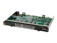 HPE Aruba Networking CX 6400 24p Smart Rate 1G/2.5G/5G/10G Class8 PoE and 4p SFP56 v2 Module - Switch - modular - L3 - Administreret - 24 x 1/2.5/5/10GBase-T + 4 x 50 Gigabit Ethernet SFP56 - monterbar på stativ - PoE+ S1T83A
