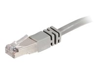C2G Cat5e Booted Shielded (STP) Network Patch Cable - Patchkabel - RJ-45 (han) til RJ-45 (han) - 15 m - STP - CAT 5e - formet - grå 83756