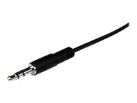 StarTech.com 1m Slim 3.5mm Stereo Extension Audio Cable - M/F - Mini stereo Extension - 3.5mm Extension - heaDPhone Ext cord (MU1MMFS) - Forlængerkabel til audio - mini-phone stereo 3.5 mm han til mini-phone stereo 3.5 mm hun - 1 m - sort - for P/N: MU15MMS, MU6MMS, SV211DPUA, SV211DPUA4K, SV211HDUA4K MU1MMFS