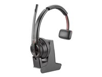 Poly Savi 8210 UC DECT - Savi 8200 series - headset - på øret - DECT / Bluetooth - trådløs - USB-A via Bluetooth adapter - sort - Zoom Certified, UC-certificeret 8D3E9AA#ABB