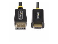 StarTech.com 3.3ft (1m) DisplayPort to HDMI Adapter Cable, 4K 60Hz with HDR, DP to HDMI 2.0b, Active Video Converter, DisplayPort Desktop to HDMI Monitor, M/M - DisplayPort to HDMI Cord (3F-DP-HDMI-4K60-HDR) - Adapterkabel - DisplayPort han til HDMI han - 1 m - sort - 4K60 Hz support, HDR support 3F-DP-HDMI-4K60-HDR