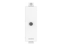 VISION TC3 - Modulær facilitet pladesæt med snap-ins og kabler - 3,5 mm stereo mini jack - hvid - 1-gang TC3 3.5MM/V2