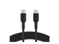 Belkin BoostCharge - USB-kabel - USB-C (han) til USB-C (han) - 1 m - sort CAB003BT1MBK