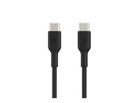 Belkin BoostCharge - USB-kabel - 24 pin USB-C (han) til 24 pin USB-C (han) - 1 m - sort CAB003BT1MBK