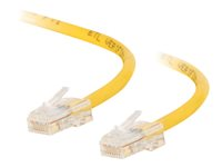 C2G Cat5e Non-Booted Unshielded (UTP) Network Crossover Patch Cable - Krydskabel - RJ-45 (han) til RJ-45 (han) - 50 cm - UTP - CAT 5e - strenget, uniboot - gul 83348