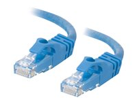 C2G Cat6 Booted Unshielded (UTP) Crossover Patch Cable - Krydskabel - RJ-45 (han) til RJ-45 (han) - 7 m - UTP - CAT 6 - formet, knastfri, strenget - blå 83528