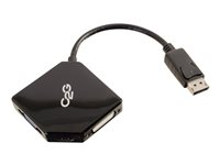 C2G DisplayPort to HDMI, VGA, DVI Adapter Converter - M/F - Video transformer - DVI, HDMI, VGA - DVI, HDMI, VGA - sort 54340