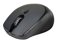 PORT Connect SILENT - Mus - optisk - trådløs - 2.4 GHz - USB / USB-C trådløse modtagere - sort 900713