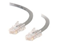 C2G Cat5e Non-Booted Unshielded (UTP) Network Crossover Patch Cable - Krydskabel - RJ-45 (han) til RJ-45 (han) - 7 m - UTP - CAT 5e - strenget, uniboot - grå 83286