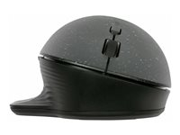 Targus ErgoFlip EcoSmart - Mus - ergonomisk - bæredygtig ambidextriøs - højre- og venstrehåndet - optisk - 6 knapper - trådløs - Bluetooth 5.0 LE - sort AMB586GL