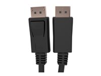 C2G 10ft (3m) C2G TAA-Compliant DisplayPort Cable with Latches - 8K 60Hz - DisplayPort kabel - TAA-kompatibel - DisplayPort (han) haspet til DisplayPort (han) haspet - DisplayPort 1.4 - 30 V - 3 m - tovejs, 8K60 Hz (7680 x 4320) support - sort C2G50114