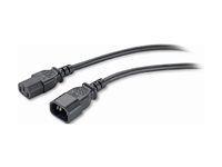 APC - Strømkabel - power IEC 60320 C13 til IEC 60320 C14 - 2.4 m - sort - for P/N: SCL500RMI1UC, SCL500RMI1UNC, SMTL750RMI2UC, SRT1500RMXLI, SRT1500XLI, SRT2200XLI-KR AP9870
