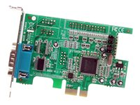 StarTech.com 1 Port Low Profile Native RS232 PCI Express Serial Card with 16550 UART (PEX1S553LP) - Seriel adapter - PCIe lavprofil - RS-232 PEX1S553LP