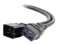 C2G - Strømkabel - IEC 60320 C19 til IEC 60320 C20 - AC 250 V - 15 A - 90 cm - sort 80708