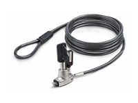 StarTech.com Slim Lock Noble Wedge Slot Compatible, 6.6ft Locking Cable - Sikkerhedskabelslås - tyverisikring - 2 m - TAA-kompatibel SNBLK-LAPTOP-LOCK