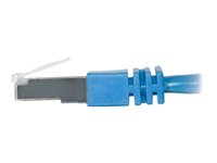 C2G Cat5e Booted Shielded (STP) Network Patch Cable - Patchkabel - RJ-45 (han) til RJ-45 (han) - 15 m - STP - CAT 5e - formet - blå 83776