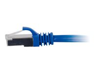 C2G Cat6a Booted Shielded (STP) Network Patch Cable - Patchkabel - RJ-45 (han) til RJ-45 (han) - 10 m - STP - CAT 6a - formet, knastfri, strenget - blå 89927
