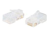 C2G RJ45 Cat5E Modular Plug for Flat Stranded Cable - Netværk-konnektor - RJ-45 (han) - CAT 5e (pakke med 25) 88121