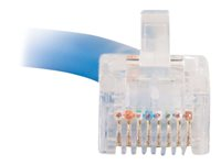 C2G Cat5e Non-Booted Unshielded (UTP) Network Patch Cable - Patchkabel - RJ-45 (han) til RJ-45 (han) - 2 m - UTP - CAT 5e - strenget, uniboot - blå 83023