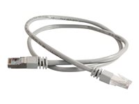 C2G Cat5e Booted Shielded (STP) Network Patch Cable - Patchkabel - RJ-45 (han) til RJ-45 (han) - 50 m - STP - CAT 5e - formet - grå 83759